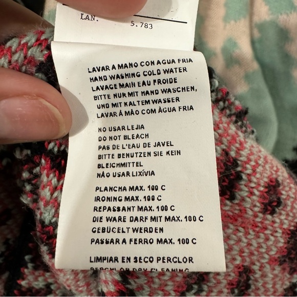 ANTHROPOLOGIE Aldomartins Alpine Cardigan Womens‎ Size 1X Wool Alpaca Fair Isle - Picture 6 of 8